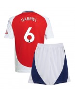 Arsenal Gabriel Magalhaes #6 Hjemmedraktsett Barn 2024-25 Korte ermer (+ bukser)